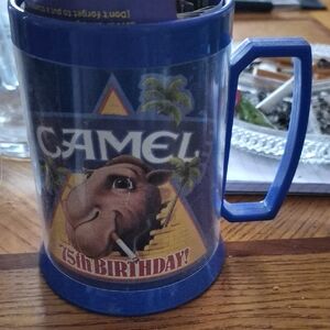 Camel 75th Birthday Blue Mug